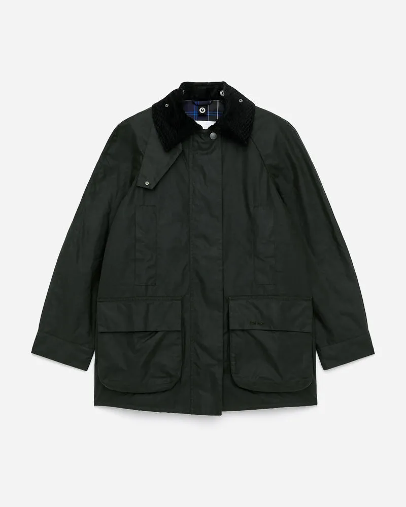 Arket ARKET Und Barbour Gewachste Baumwolljacke -Grün Grün