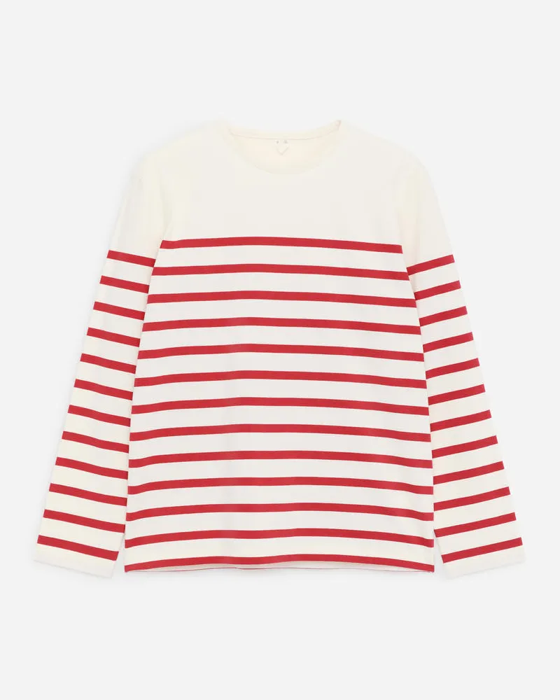 Arket Langarmshirt -Weiß Weiß