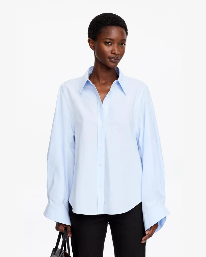 Arket Hemd Mit Weiten Ärmeln -Blau Blau