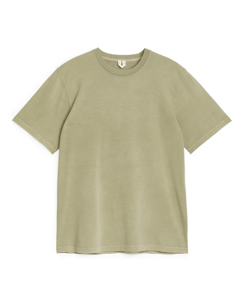 Arket T-Shirt Ohne Seitennähte -Grün Grün