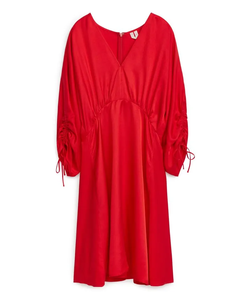 Arket Kleid Aus Lyocell-Mischung - Rot Rot
