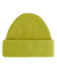 Arket Beanie aus Alpaka- Und Merinowolle Limettengrün