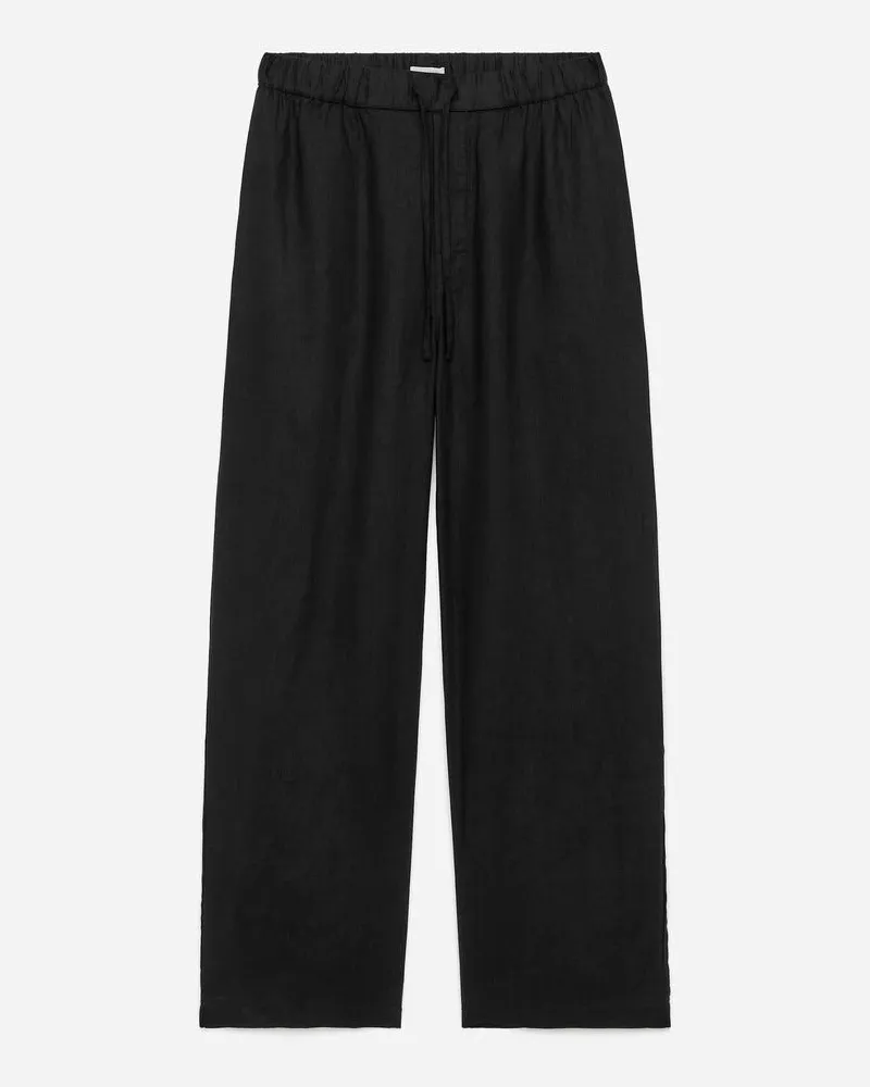 Arket Lockere Leinenhose - Blau Schwarz