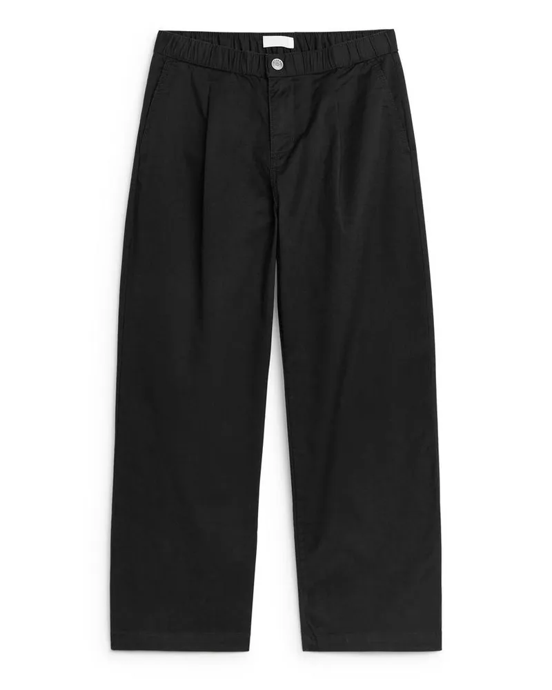 Arket Chinohose Aus Baumwolle - Schwarz Schwarz