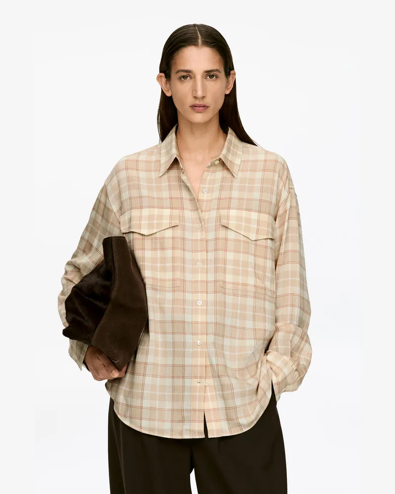 Arket Flanellhemd -Beige Beige