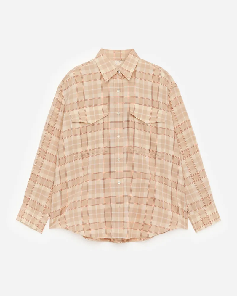 Arket Flanellhemd -Beige Beige