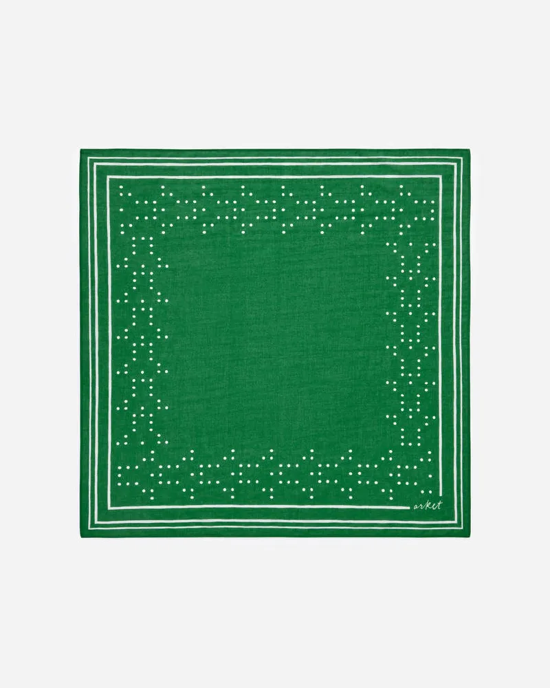 Arket Bandana Aus Baumwolle -Grün Grün