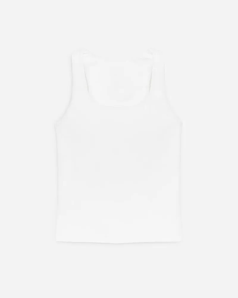 Arket Tanktop Mit Karree-Ausschnitt -Weiß Weiß
