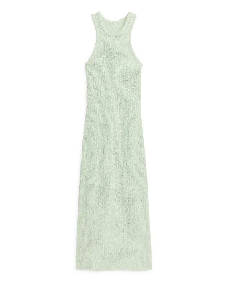 Arket Tanktopkleid Aus Strick - Grün Mintgrün