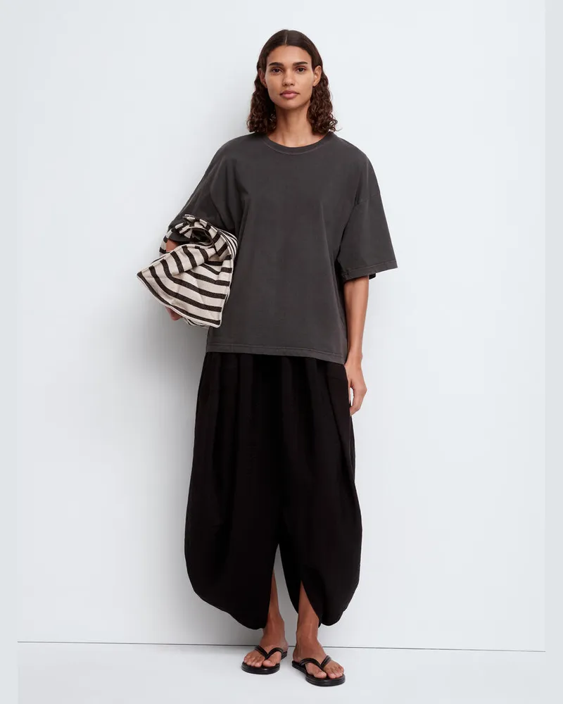 Arket Kokonförmiger Rock -Schwarz Schwarz