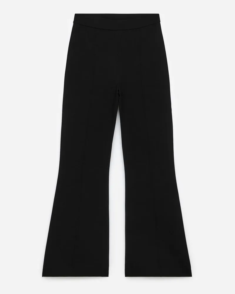 Arket Hose Mit Hohem Bund Und Biesen - Schwarz Schwarz