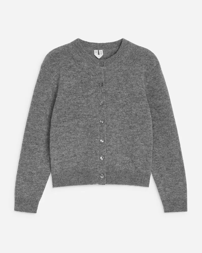 Arket Strickjacke Aus Wolle -Grau Grau