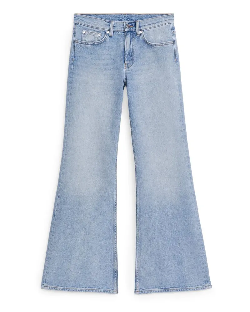 Arket Wave Slim Flared Stretchjeans - Blau Blau