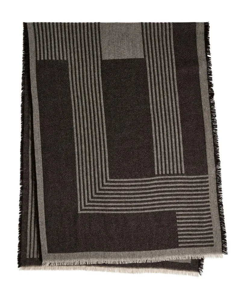 Arket Bedruckter Wollschal -Braun Braun