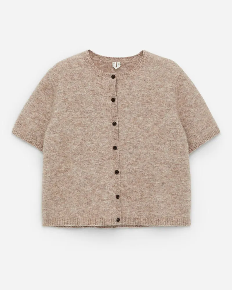 Arket Strickjacke Aus Einer Alpaka-Wollmischung - Beige Beige