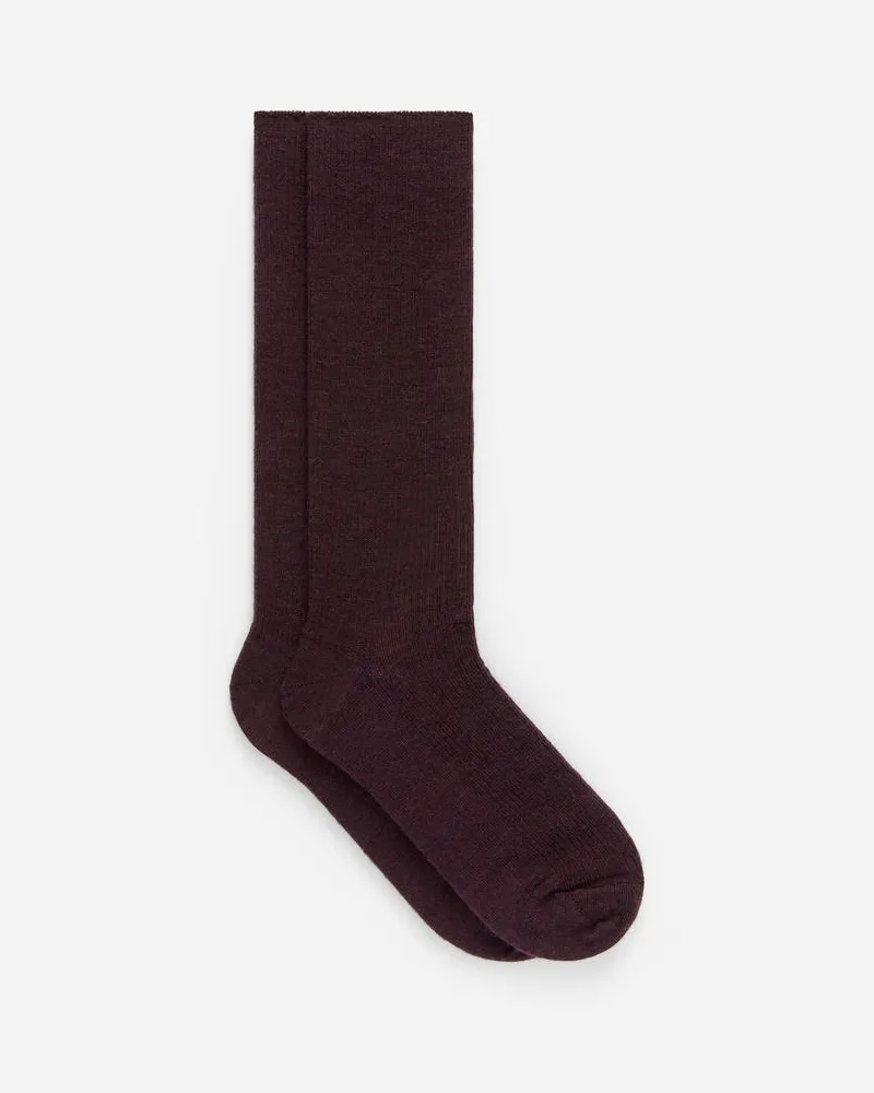 Arket Gerippte Socken Aus Wollmischung -Rot Rot