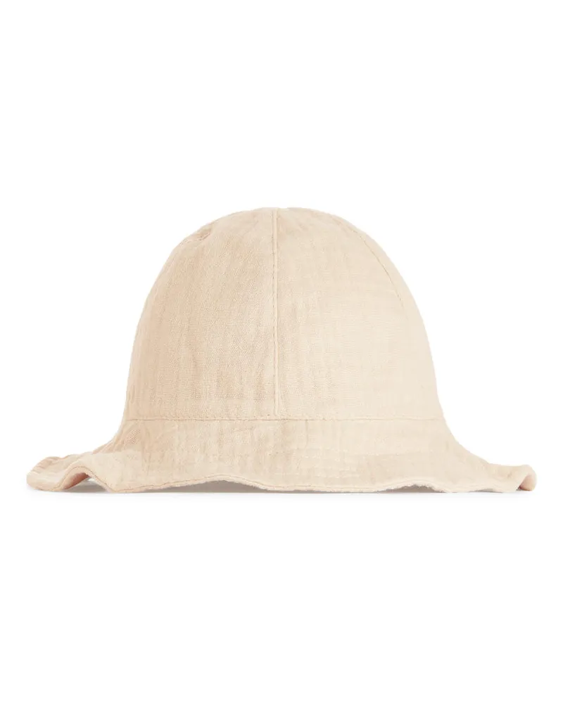 Arket Sonnenhut Aus Baumwoll-Musselin -Beige Beige