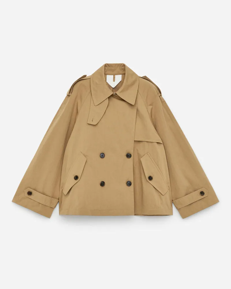 Arket Kurze Trenchjacke -Beige Beige