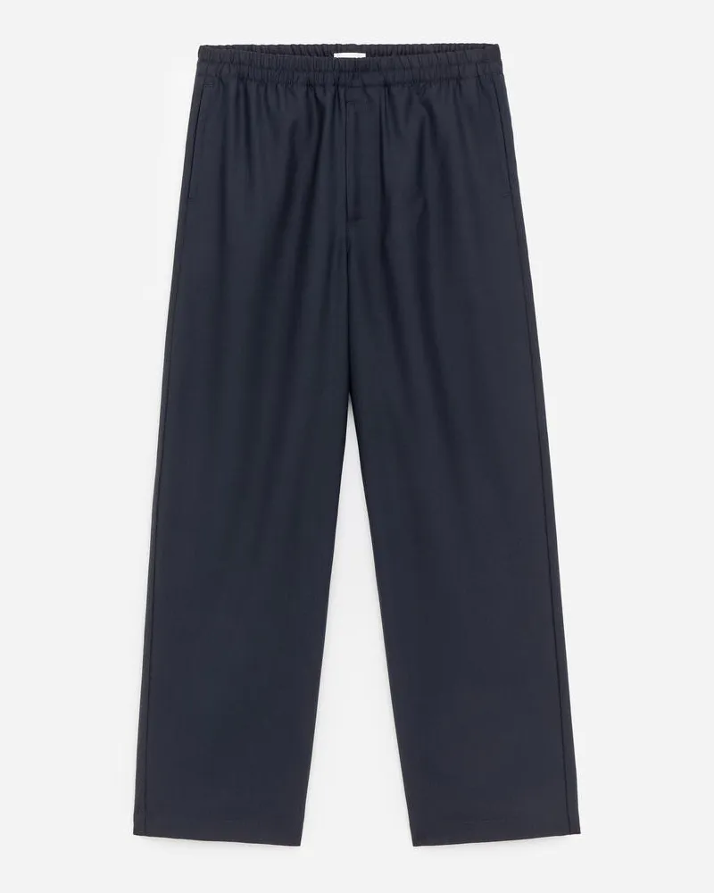 Arket Lockere Hose Aus Wollmischung -Blau Blau