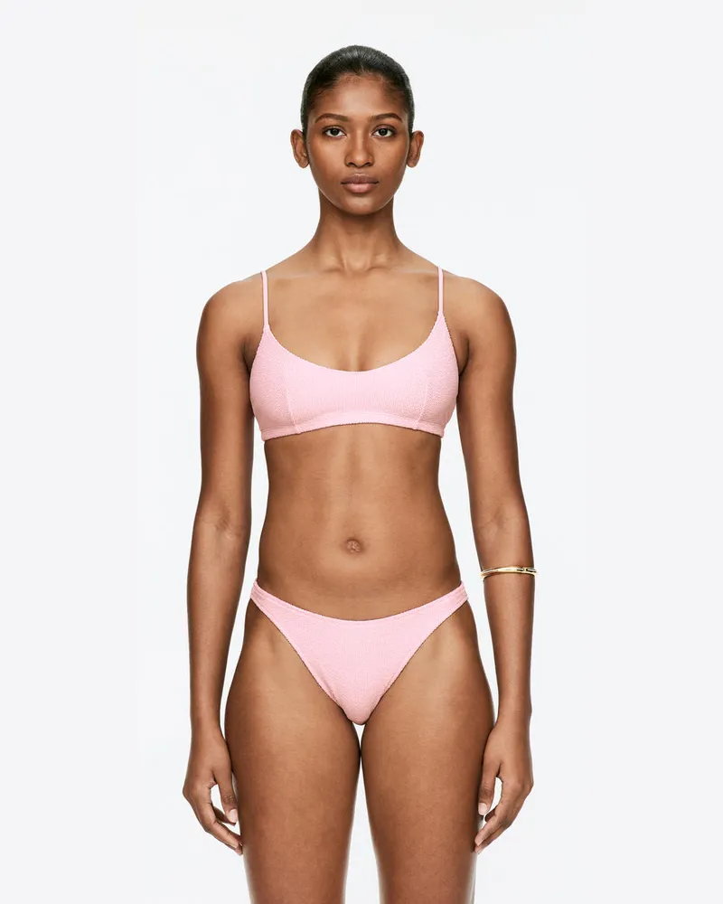Arket Crinkle-Bikinitop -Rosa Rosa