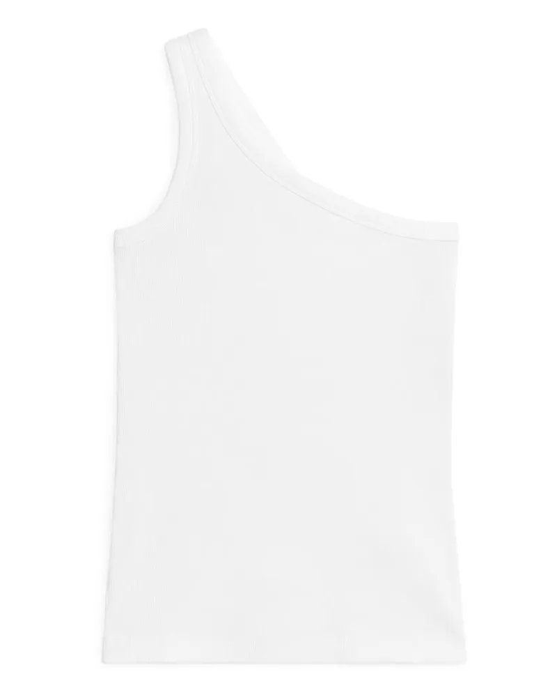 Arket One-Shoulder-Oberteil - Weiß Weiß