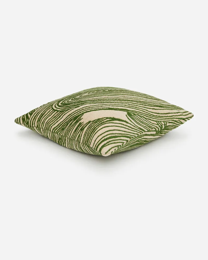Arket Kopfkissenbezug Aus Baumwolle Und Wolle 50 X 50 Cm - Grün|Beige|Mehrfarbig Grün