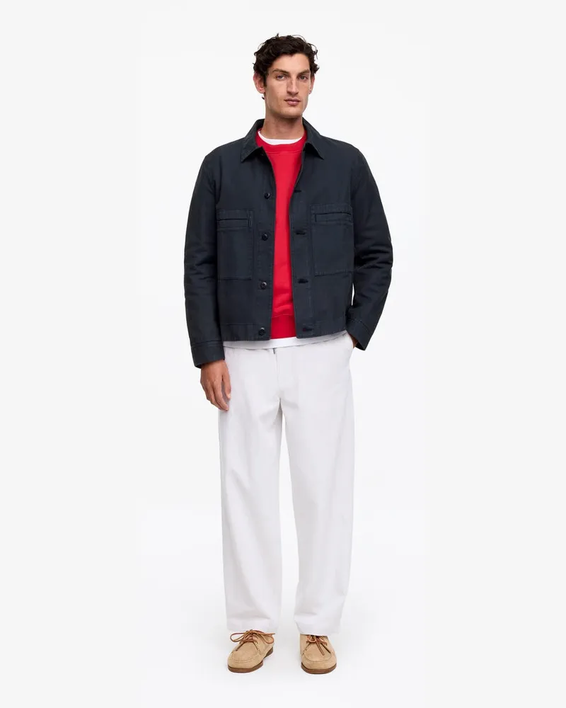 Arket Workwear-Jacke Aus Baumwolle -Blau Blau