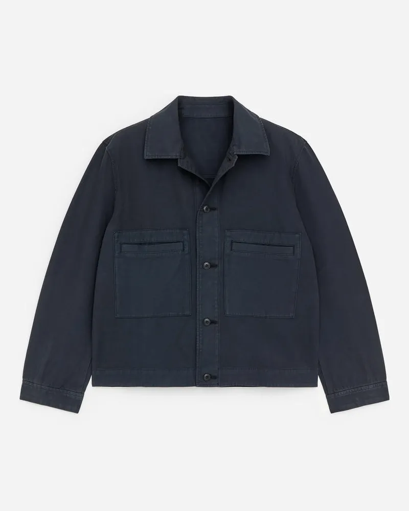 Arket Workwear-Jacke Aus Baumwolle -Blau Blau