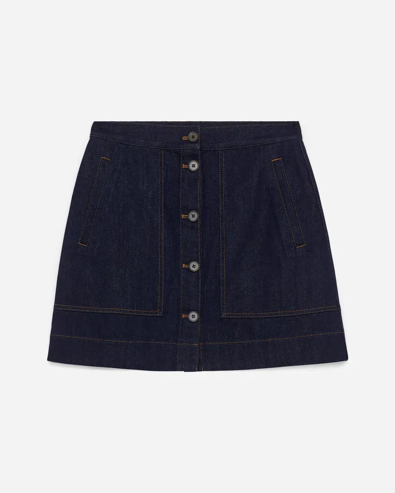 Arket Mini-Jeansrock - Blau Dunkelblau