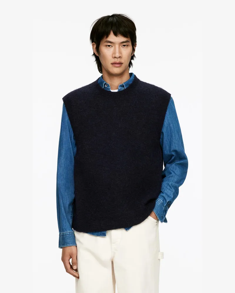 Arket Pullunder Aus Alpakawolle Und Wolle -Blau Blau