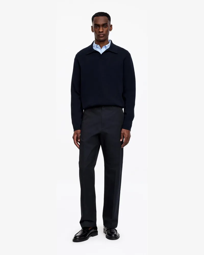 Arket Lockere Hose Aus Baumwolltwill -Blau Blau