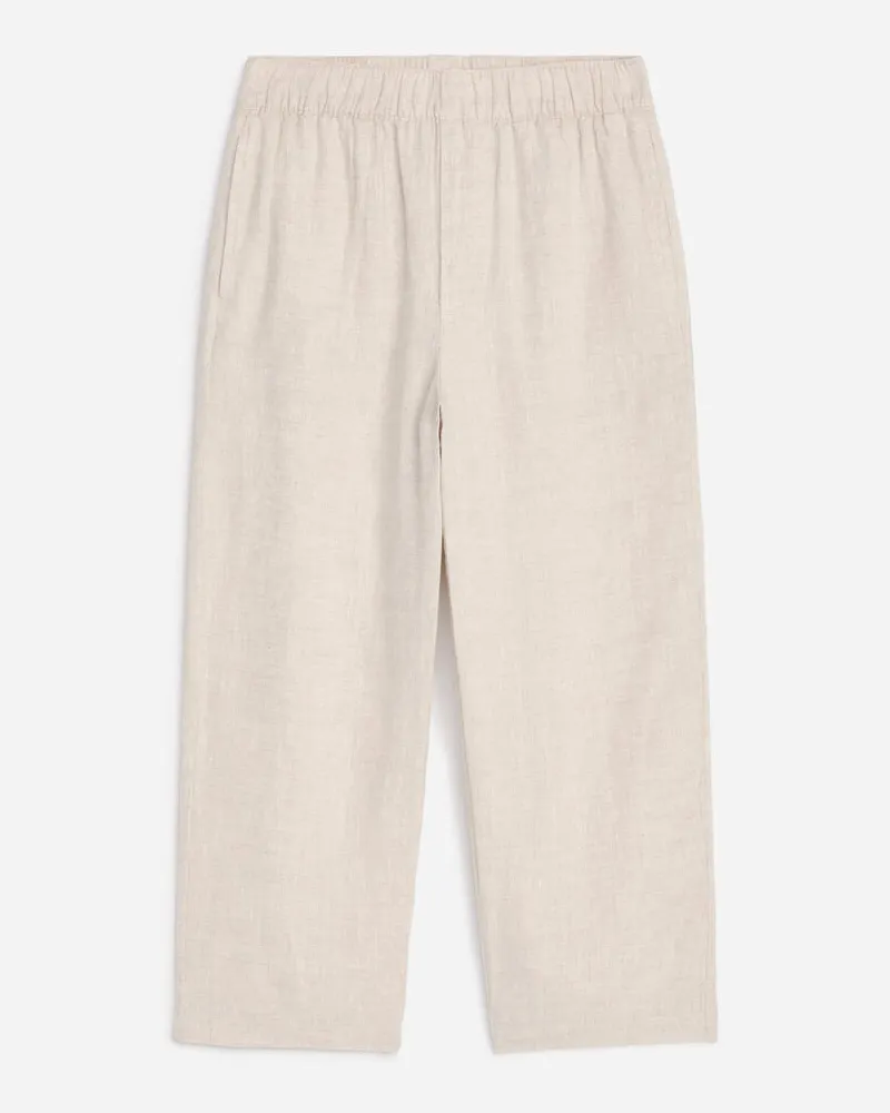 Arket Pull-on-Hose Aus Leinenmischung -Beige Beige