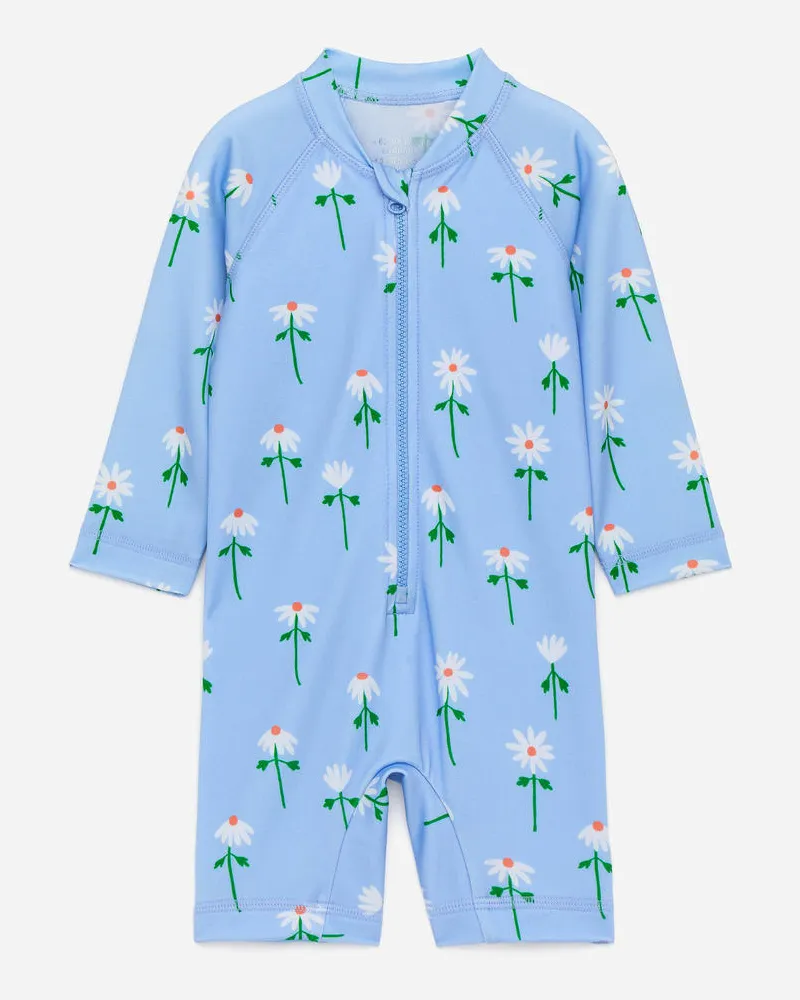 Arket Schwimmanzug Mit Uv-Schutz - Blau Hellblau