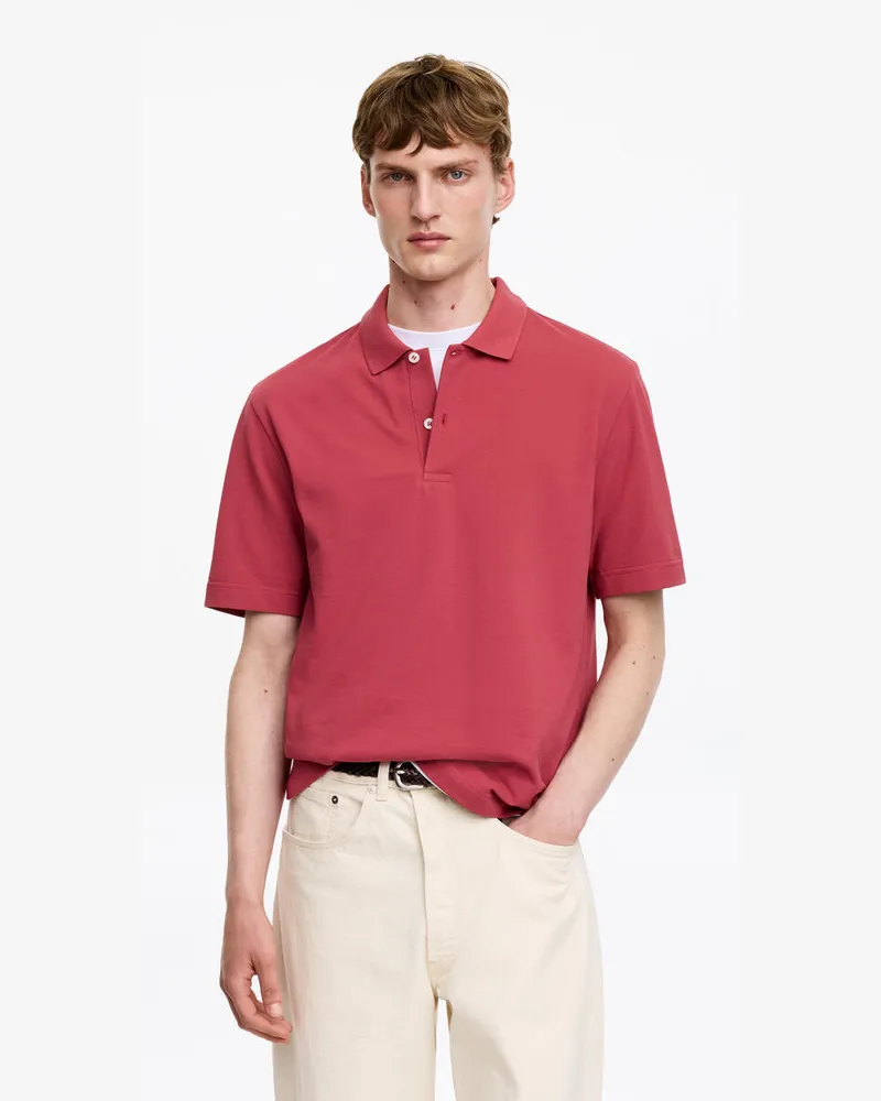 Arket Pikee-Poloshirt -Rot Rot