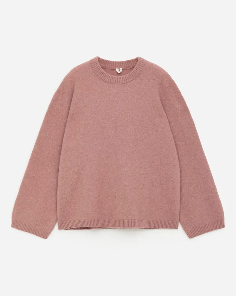 Arket Pullover Aus Alpakawolle Und Wolle -Rosa Rosa