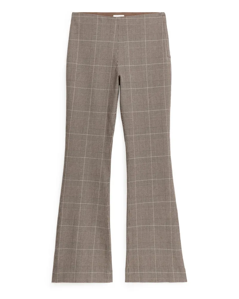 Arket Ausgestellte Hose - Beige|Braun|Mehrfarbig Beige
