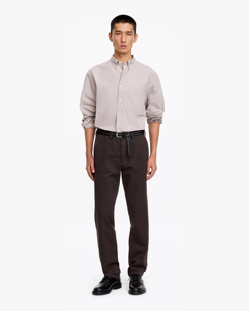 Arket Gerade Geschnittene Chino Aus Baumwolle -Braun Braun