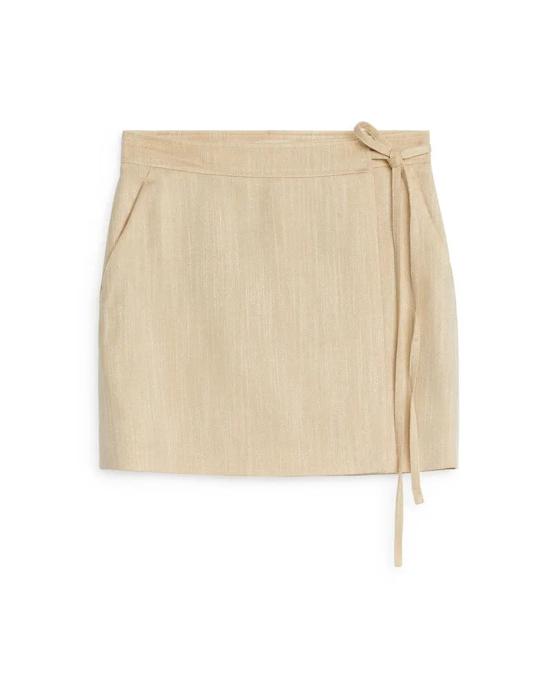 Arket Mini-Wickelrock - Beige Beige