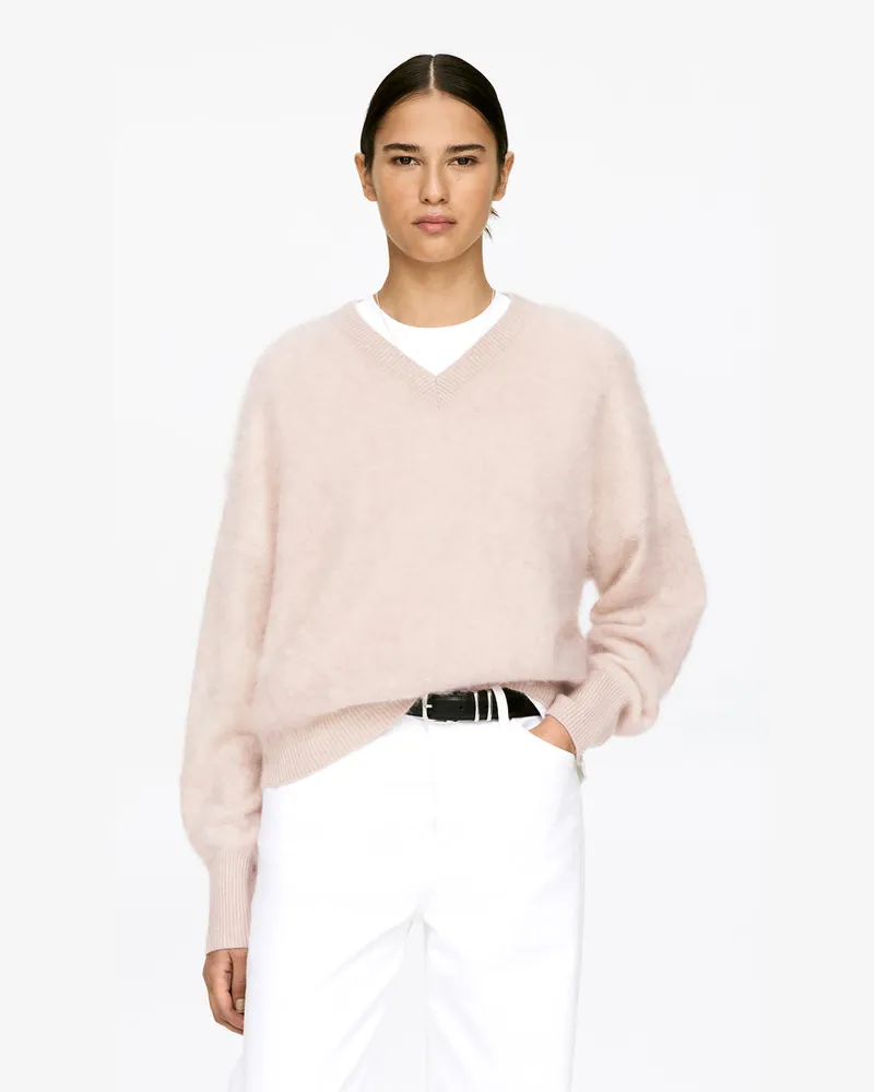 Arket Pullover Aus Reinem Gebürstetem Kaschmir -Beige Beige