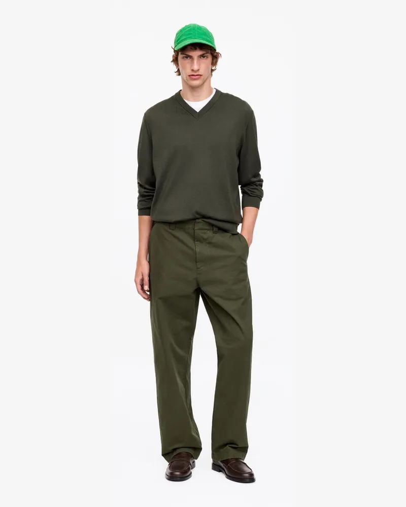 Arket Weite Workwear-Chinohose -Grün Grün