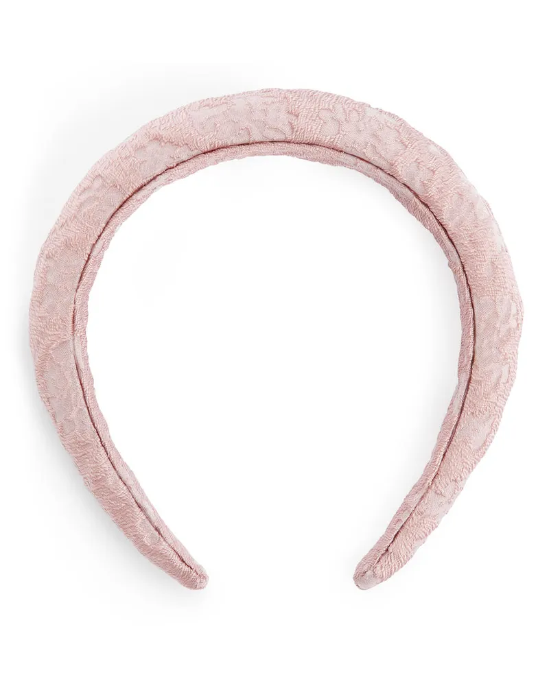 Arket Haarreif Aus Brokat - Rosa Rosa