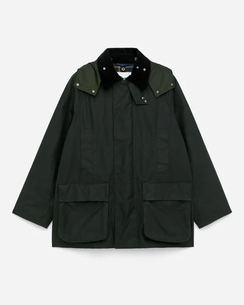 Arket ARKET Und Barbour Gewachste Baumwolljacke -Grün Grün