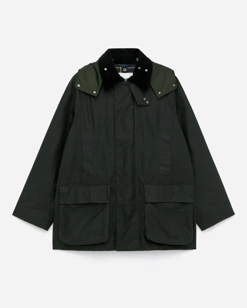 Arket ARKET Und Barbour Gewachste Baumwolljacke -Grün Grün