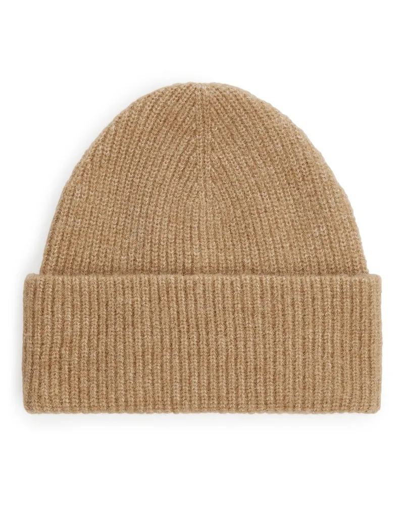 Arket Beanie Aus Alpaka- Und Merinowolle -Beige Beige