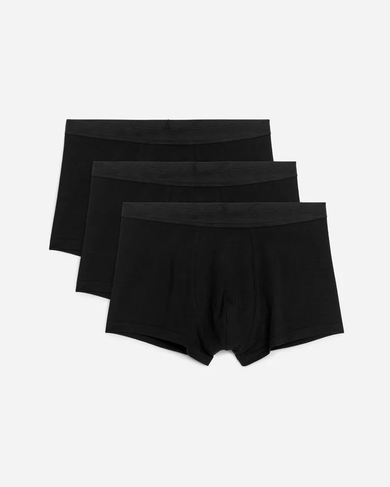 Arket Boxer Aus Jersey, 3Er-Set - Schwarz Schwarz
