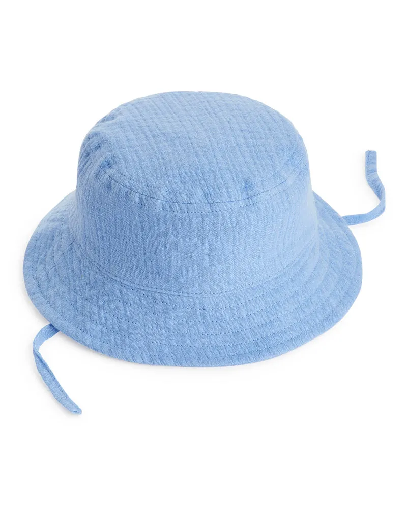 Arket Musselin-Fischerhut - Blau Hellblau