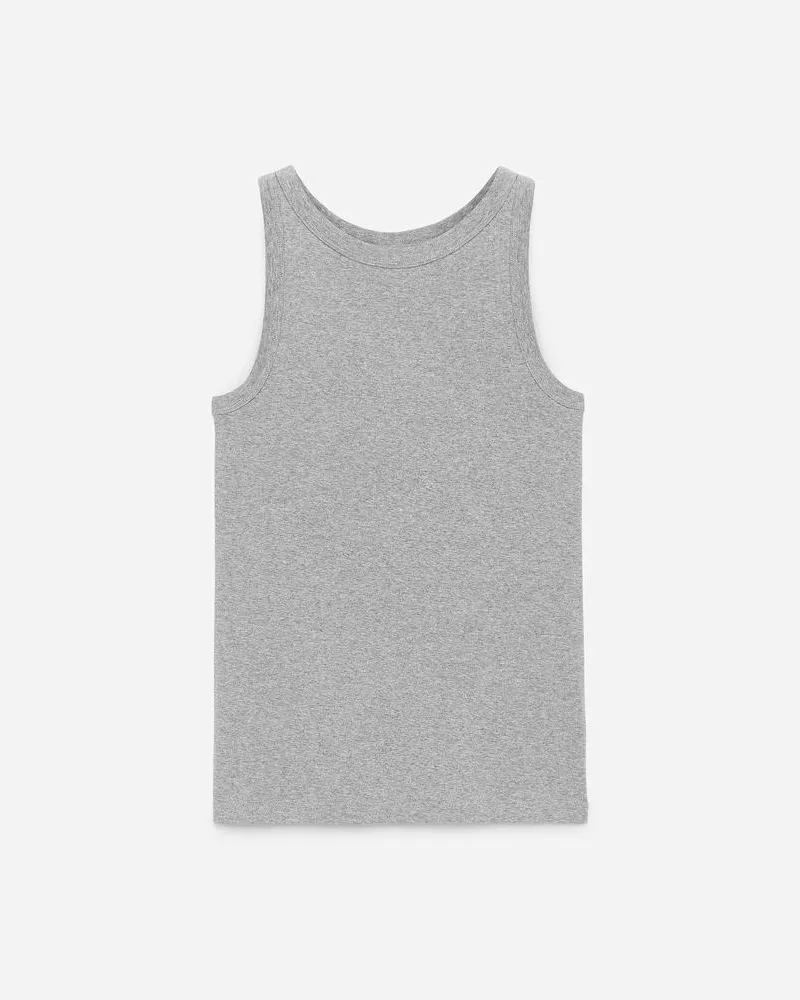 Arket Geripptes Tanktop -Grau Grau