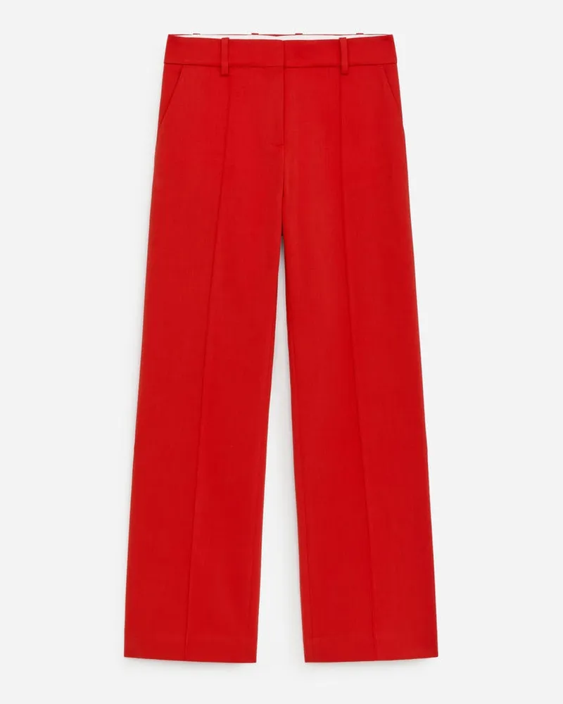 Arket Elegante Hose Mit Schlitzen -Rot Rot