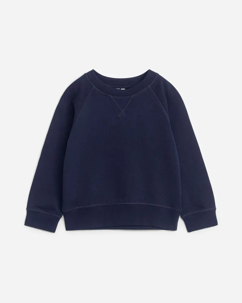 Arket Sweatshirt Aus Baumwolle - Blau Dunkelblau