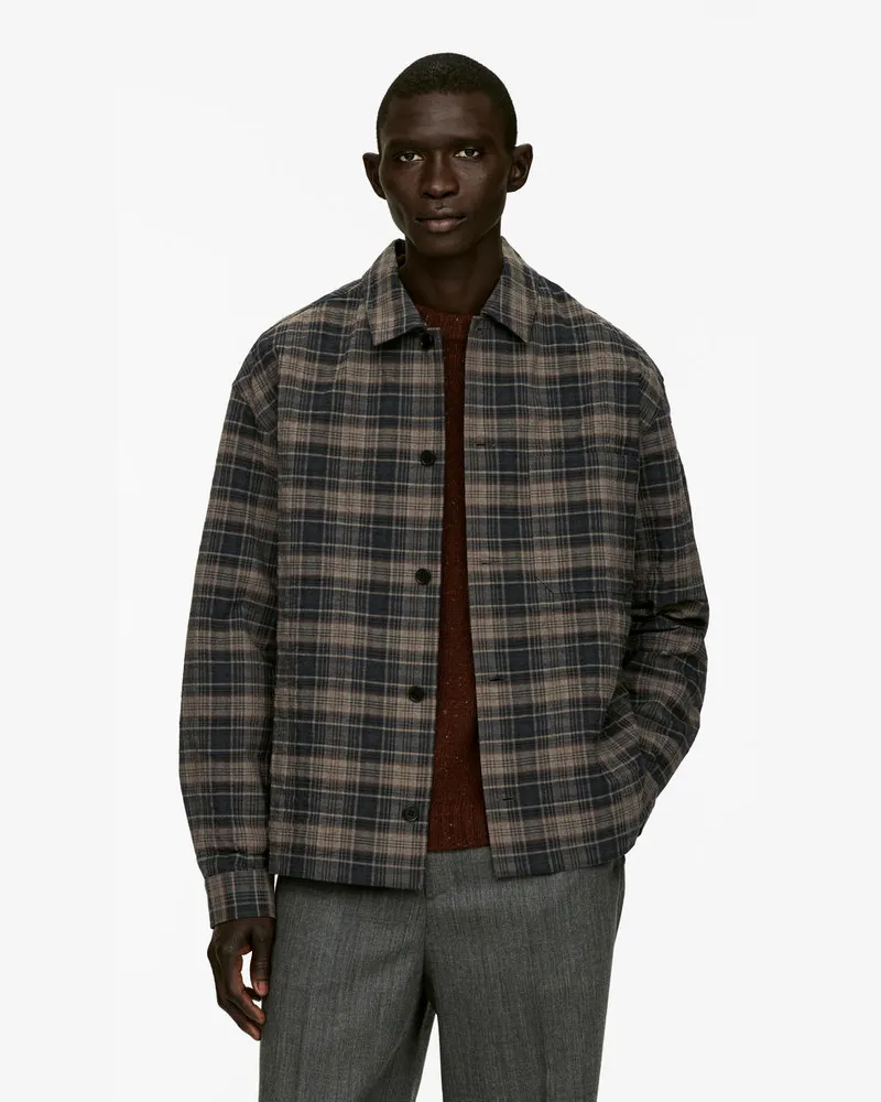 Arket Overshirt Aus Wollmischung -Braun Braun